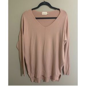 Dusty rose sweater. Size Large.